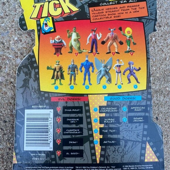 Bandai Fox 1994 - The Tick Mini PVC Action Figures - Dyna-Mole - Picture 2 of 2